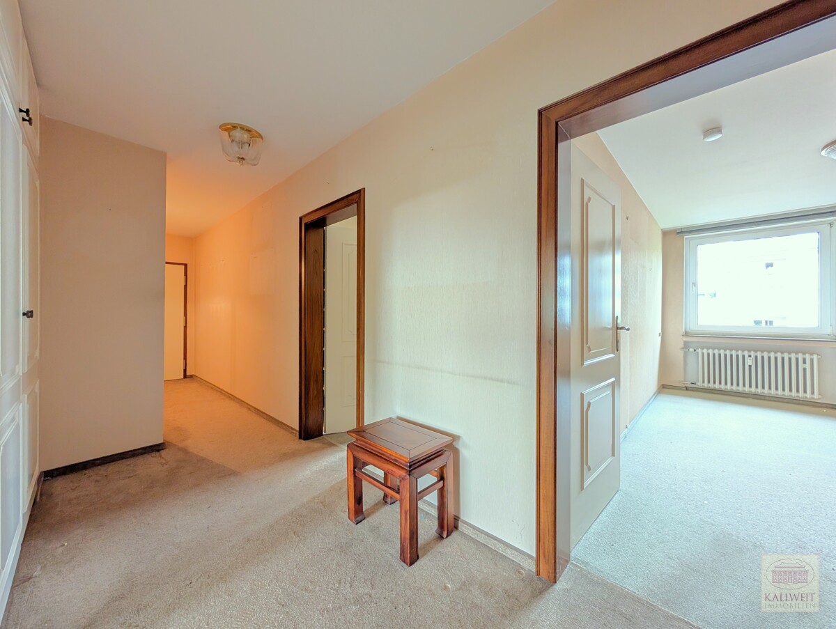 Derendorf: Ideale Wohnung für die kleine Familie - Diele Blick Schlafzimmer